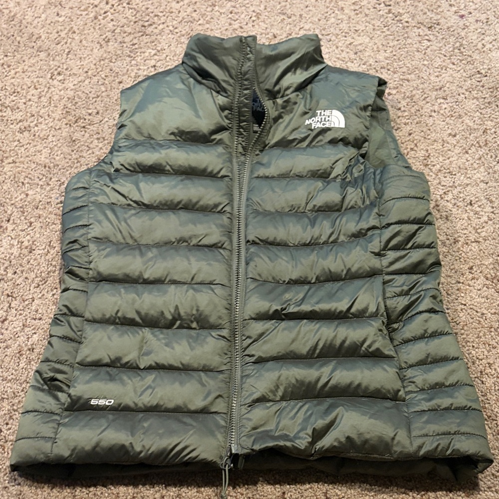 The North Face 550 green vest.